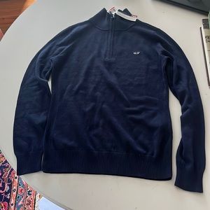 NWT Vineyard Vines Quarter Zip size xs navy